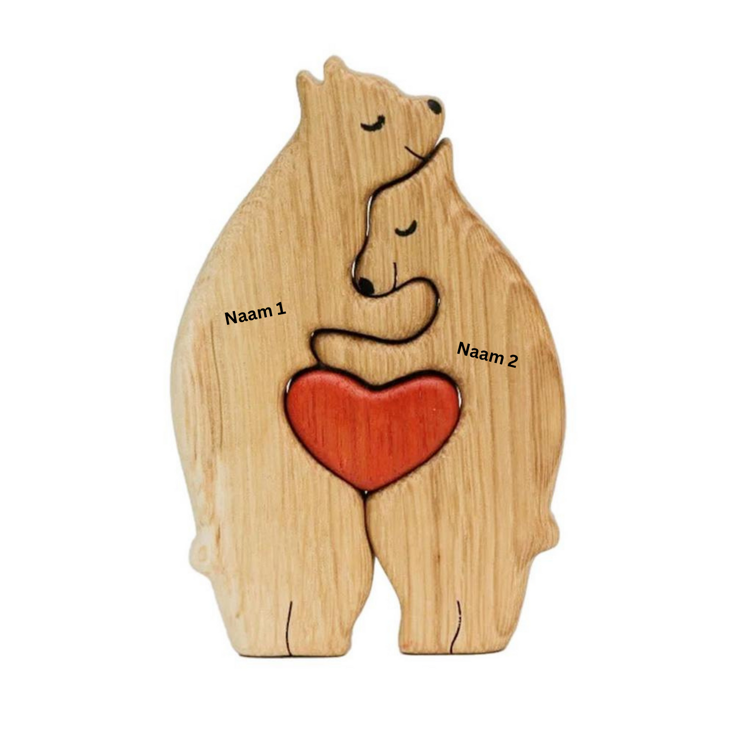 Wood Bear Family | Personaliseerbaar, persoonlijk en orgineel